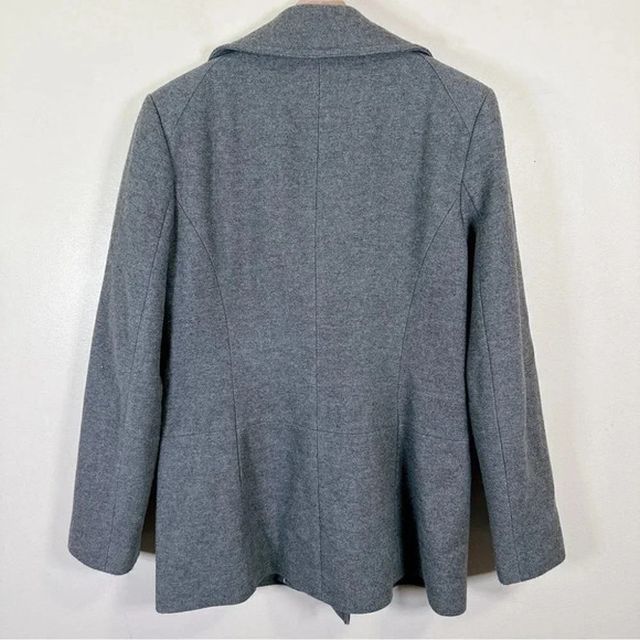 Banana Republic Melange Wool Double Breasted Pea  Coat - Picture 14 of 16